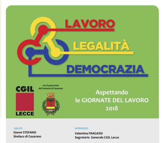 «Lavoro, Legalità, Democrazia» dibattito a Casarano