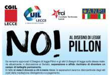 NO al ddl Pillon: Sabato 10 novembre alle ore 9.30 presidio davanti alla Prefettura di Lecce