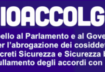 #IoAccolgo, firma anche tu la petizione per chiedere l’abrogazione dei decreti sicurezza