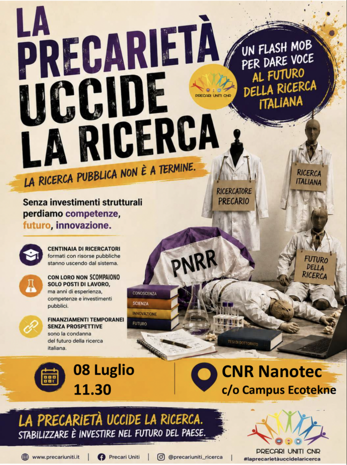 8 luglio - La precarietà uccide la ricerca